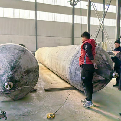 Quality Marine Rubber Airbag with Integrated Inflation Hose Connection for Quick Air Supply in 0.8-3 M Diameter and 4-25 M Length factory