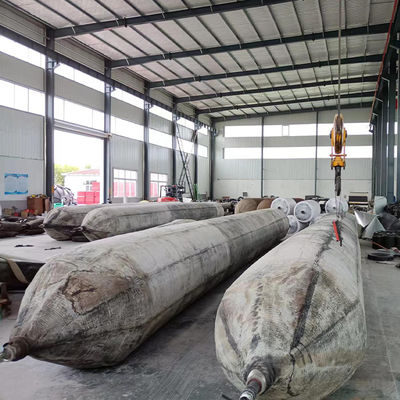 Quality Marine Rubber Airbag with Integrated Inflation Hose Connection for Quick Air Supply in 0.8-3 M Diameter and 4-25 M Length factory