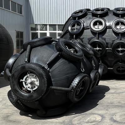 Quality ISO17357 Certified Pneumatic Rubber Fender with Custom Sizes 0.3-4.8M and 50kpa & 80kpa Pressure Options factory