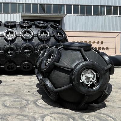 Quality ISO17357 Certified Pneumatic Rubber Fender with Custom Sizes 0.3-4.8M and 50kpa & 80kpa Pressure Options factory