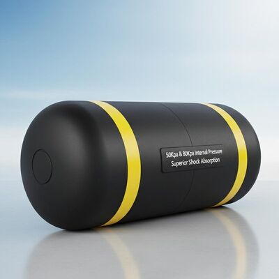 Quality Marine Rubber Fender With 50Kpa And 80Kpa Internal Pressure In Black With Yellow Stripes For Superior Shock Absorption factory