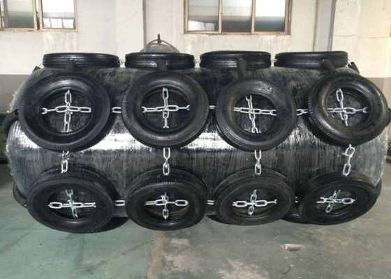 Quality Barge Tyre Dia 600mm Foam Filled Fender With Chain And Tyre Net factory