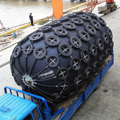 Quality OEM STS Ship Docking 4.5*9m Pneumatic Marine Fender Ship Technology factory