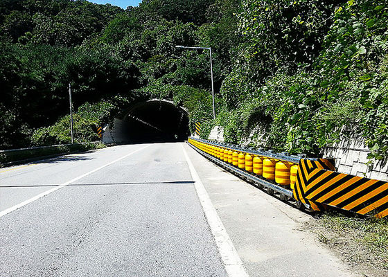 Quality Roadway Traffic Safety Eva Buckets Rolling Anti Crash Guardrail Road Roller Barrier factory