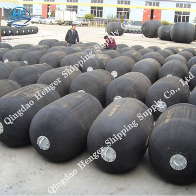 Quality Inflatable Floating Dock Fenders Pneumatic Marine Fender 80KPa / 0.05Mpa Black Color factory