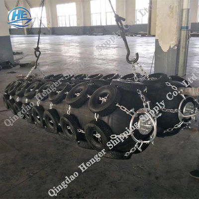 Quality 12.0m Length Pneumatic 50Kpa Marine Rubber Fender factory