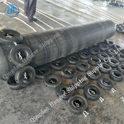 Quality 12.0m Length Pneumatic 50Kpa Marine Rubber Fender factory