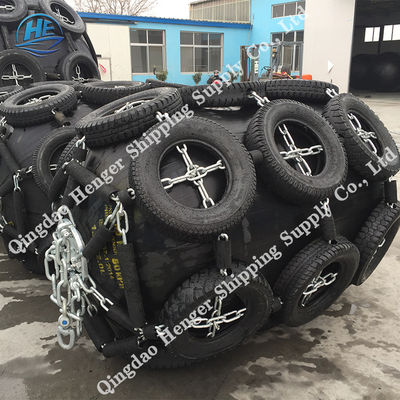 Quality 12.0m Length Pneumatic 50Kpa Marine Rubber Fender factory