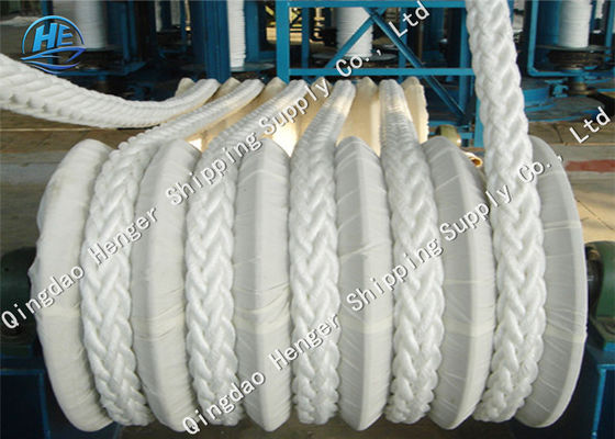 Quality Low Water Absorption Marine Mooring Rope UHMWPE Braided Mooring Rope 60MM factory