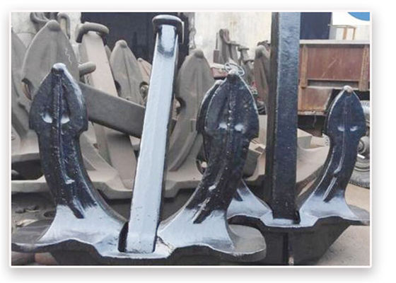Quality Stainless Steel Hall Type Marine Boat Anchor A Type Black Color CCS Approved factory