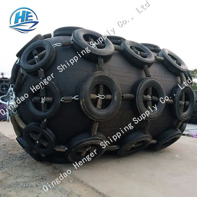 Quality Cargo Ship 50Kpa Pneumatic Marine Boat Fenders With Chain And Tyre factory