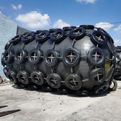 Quality ISO 17357 Standard Pneumatic Rubber Fender Sling Type Yokohama Fender factory