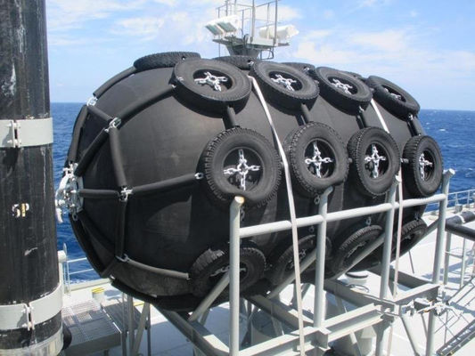 Quality Tyre Net Rubber dock Fender 2000x4000mtr 50kpa Pnuematic marine Fender factory