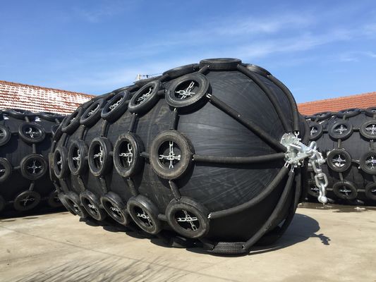 Quality Ship Protection 60% Nutural Rubber Pneumatic Marine Fender 2x3.5m 50Kpa factory