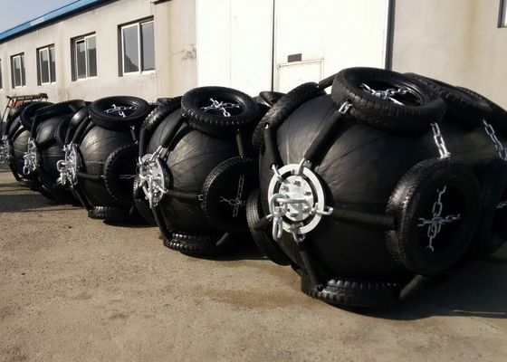Quality Rope Nets Floating Pneumatic Rubber Fenders Pneumatic Marine Fender d Type Fender factory
