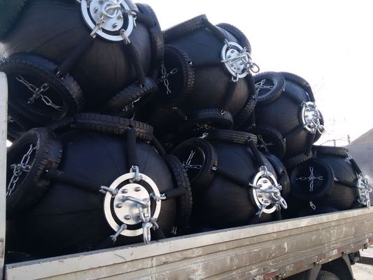 Quality Rope Nets Floating Pneumatic Rubber Fenders Pneumatic Marine Fender d Type Fender factory
