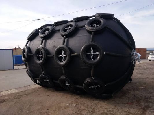 Quality Rope Nets Floating Pneumatic Rubber Fenders Pneumatic Marine Fender d Type Fender factory