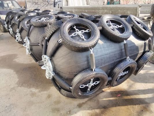 Quality Rope Nets Floating Pneumatic Rubber Fenders Pneumatic Marine Fender d Type Fender factory