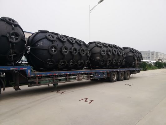 Quality Rope Nets Floating Pneumatic Rubber Fenders Pneumatic Marine Fender d Type Fender factory