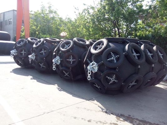 Quality 50Kpa Internal Pressure Marine Rubber Fender Pneumatic Rubber Fender factory