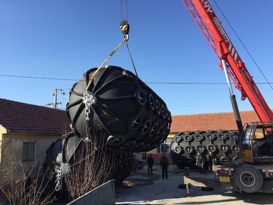 Quality 50Kpa Internal Pressure Marine Rubber Fender Pneumatic Rubber Fender factory