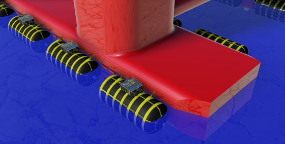 Quality Low Pressure Ship Launching Airbags Inflatable Marine Rubber Airbag factory