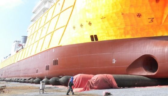 Quality D15*L20m 0.20Mpa Ship Launching Marine Airbags Optimized Layout factory