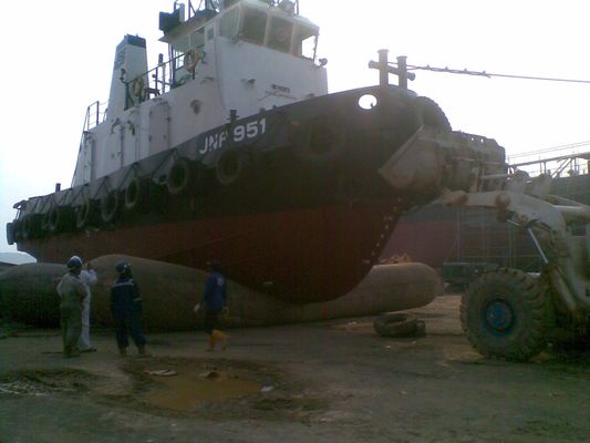 Quality Natural Rubber Marine Inflatable Roller Ship Launching Marine Airbag factory