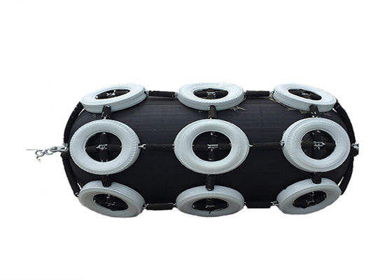 Quality 50Kpa 80Kpa Customized Pneumatic Rubber Fender With Tire Sheath Type factory