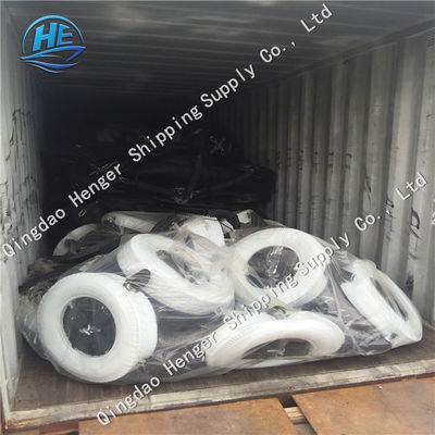 Quality 1.7*3m Standard Deflatable Pneumatic Rubber Fender White Tyres For Boat And Ship factory