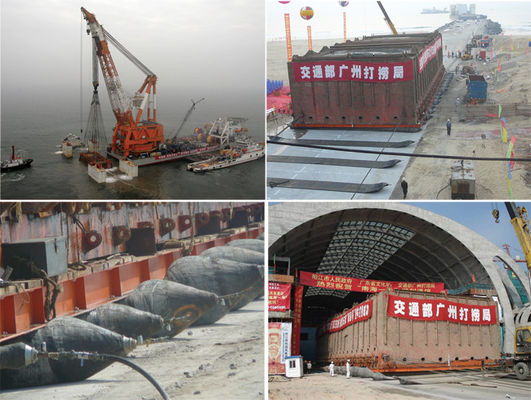 Quality Marine Inflatable Boat Hydro Pneumatic Fender Rubber Floating Boat Fender factory