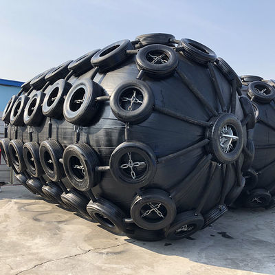 Quality STS D3.3m*L6.5 Rubber Marine Fenders 50/80Kpa Rubber Boat Fender factory
