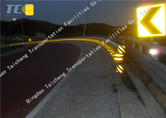 Quality Traffic Safety Eva Buckets Rolling Guardrail Road Roller Barrier Anti Crash factory