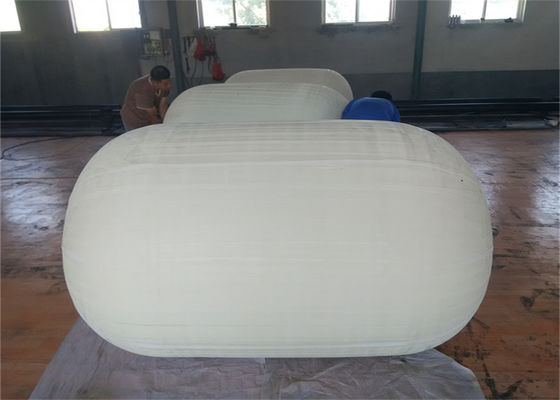 Quality White Sling Type Floating Pneumatic Rubber Fender 50kpa 3.3x6.5m factory