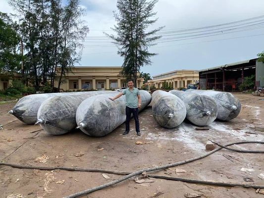 Quality ISO 14409:2011 Certified 1800mm Diameter Ship Launching Airbags with 6 To 10 Years Lifespan for Marine Applications factory
