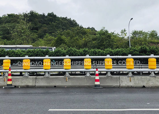 Quality Roadway Traffic Safety Eva Buckets Rolling Anti Crash Guardrail Road Roller Barrier factory
