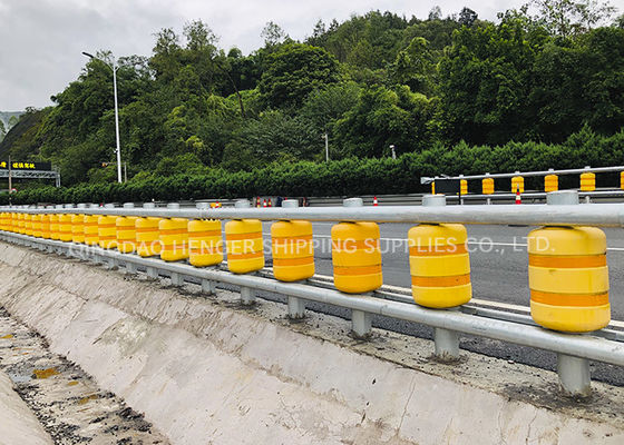 Quality Customized Color Foam Filled Safety Roller Barrier Buckets Traffic Barrier factory