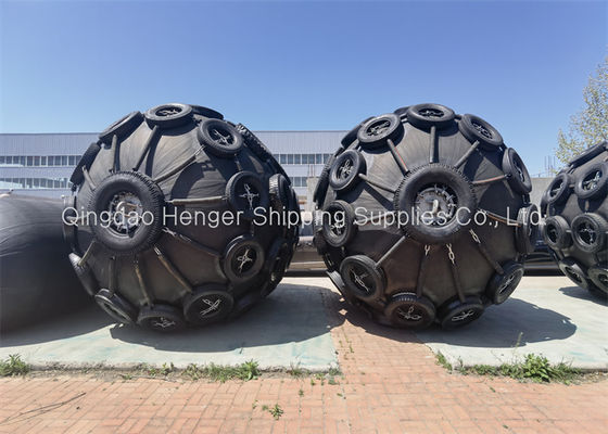 Quality ISO 17357 Compliant Natural Rubber Pneumatic Rubber Fender with 50Kpa/80kpa Working Pressure for Marine Protection factory